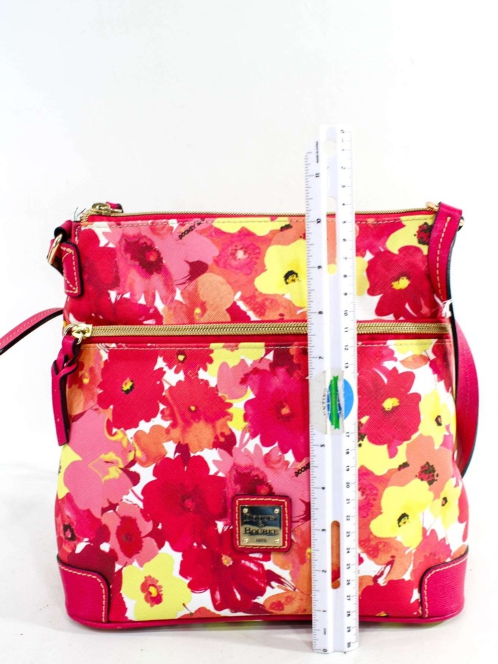 Dooney & Bourke Pink and Yellow Floral Crossbody - Picture 3 of 8
